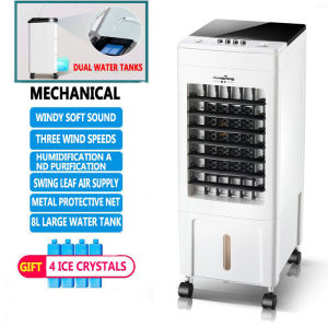 LENODI 30L Mobile Air Conditioner Cooler Evaporative Fanaircon fan (Free 4 ice crystals)