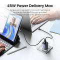 【Nexode】UGREEN GaN 45W Type C Support Samsung 45W Fast Charger Foldable Adapter อะแดปเตอร์ SFC 2.0 for Samsung Glaxy S25 S24 Ultra Model: 90572. 