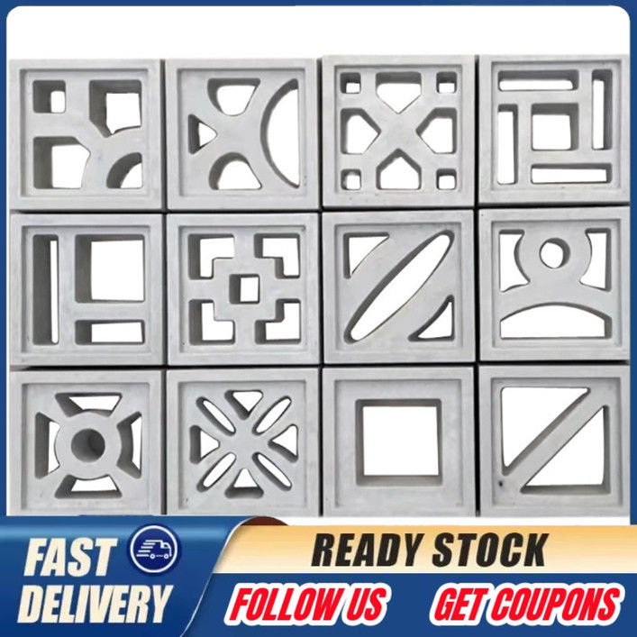 20*20*6cm Cement Mold Hollow Plastic Brick Mold Grid Background Wall