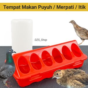 Tempat Makan Puyuh/ Merpati/ Anak Ayam Model 12 Lubang