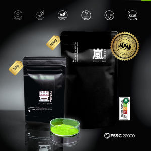 BUNDLE: YUTAKA 30g & ARASHI 100g - Matcha Powder for Matcha Ceremonial & Matcha Latte - Uji Matcha & Nishio Matcha Powder Japan Matcha Tea Powder