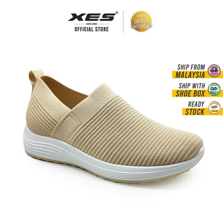XES Ladies BSLCMX16 Breathable Casual Sneakers Slip On