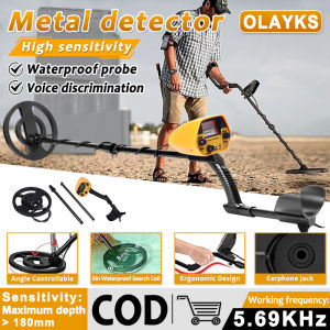 Metal detector hand-held outdoor treasure hunting metal detector 10-15 inch waterproof high sensitivity portable pointer vibration light alarm pointer underwater treasure hunting professional detector adjustable sensitivity metal search instrument kit