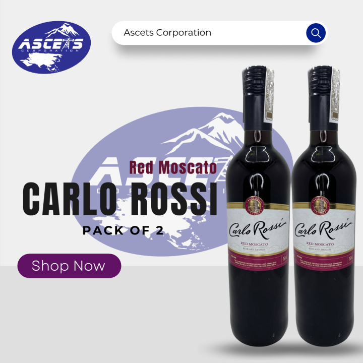 CARLO ROSSI RED MOSCATO 750ML at 2 Bottle Set Lazada PH