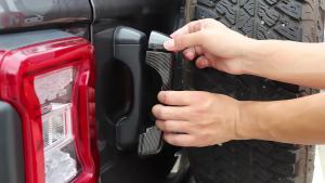 mv1 For Jeep Wrangler JL 2018+ ABS Exterior Side Door Handle Tailgate Handle Decoration Cover Stickers For Jeep Wrangler JL K7R9Z