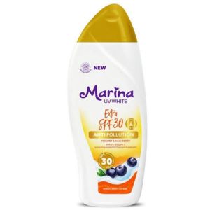 ❤ CANTIKA ❤ Marina UV white SPF 30 warna gold hand and body lotion pemutih kulit pelembab moist