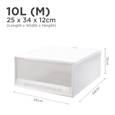 (JIJI.SG) Bundle Promo: Samla White Stackable Chest Drawers - Storage Box / jt
