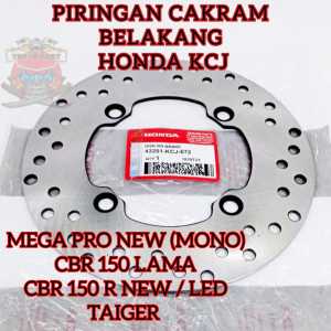 PIRINGAN CAKRAM BELAKANGHONDA KCJ KUALITAS ASLI ORIGINAL HONDA SUDAH PASTI PRESISI PENGEREMAN STABIL PAKAM TIDAK BUNYI DAN AWET UNTUK MOTOR TIGER MEGA PRO NEW (MONO SHOCK) CBR 150 NEW CBR 150 OLD DLL