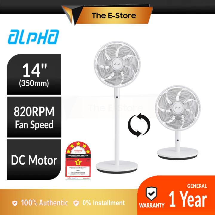 (Free Gift) Alpha 14" DC Stand Fan SF60 with Remote Control MOTTO DC
