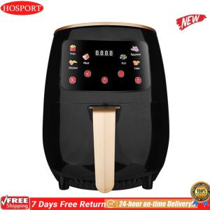 [HOSPORT Official Mall]6L หน้าจอสัมผัสเตาอบอเนกประสงค์ Oilless Cooker Automatic Airita Digital Air หม้อหุง