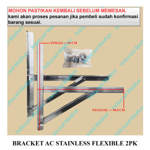 BSF2 BREKET AC / BRACKET SIKU / BRACKET AC STAINLESS FLEXIBLE 2PK