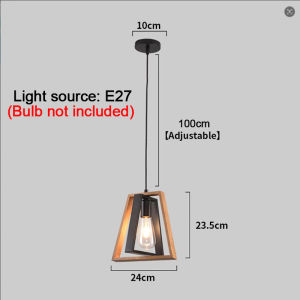 Pendant Light 3 Head Black Industrial Metal and Vintage Wood Hanging Light American Retro Farmhouse Chandelier Adjustable Height Rustic Ceiling Lamp for Restaurant Bar Entryway Dining Room Foyer