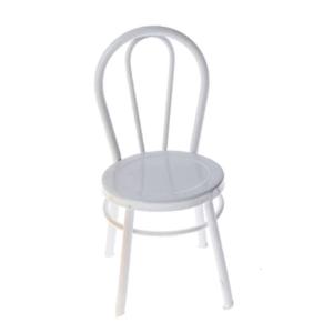 Simulation Iron Chair Miniature Dollhouse Accessories Living Room Furniture Decoration Girls Birthday Gift Party Supply