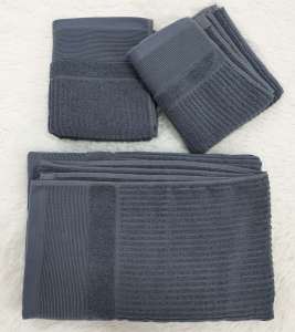 3in1 Set Absorbent Cotton Bath Towel 2pcs Hand Towel & Bath towel 70x140 (F601)