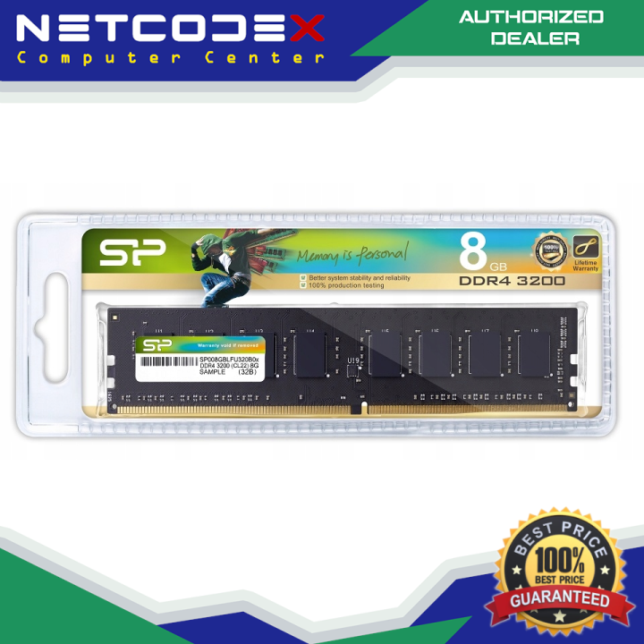 Silicon Power 8GB (1 x 8GB) DDR4 3200 CL 22 (PC4 25600) 288