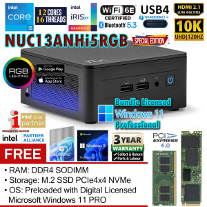 [PRE-ORDER] Intel NUC 13 PRO L10 RGB Edition Core i5 4.6GHz 12-Cores Mini PC / Intel NUC Arena Canyon + Windows 11 PRO