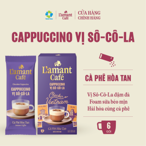 [NEW] Cà Phê Cappuccino Sô-cô-la Hòa Tan – Hương Cacao Đậm Bọt Sữa Mịn