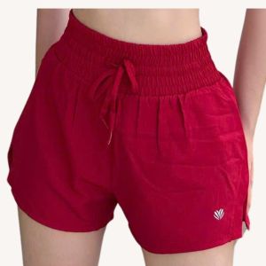 Quần Đùi 2 lớp Nữ Đùi Thể Thao LUKY có túi Thiết Kế Sườn Xẻ tập GymYoga ErobicVải Dù Chạy Bộ D80