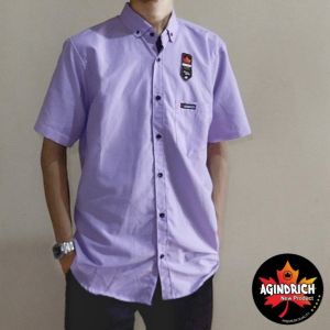 Baju Hem Kemeja Polos Pria Kasual Kemeja Pendek Jumbo XXXL Big Size Kemaja Hem Formal Tewe Men