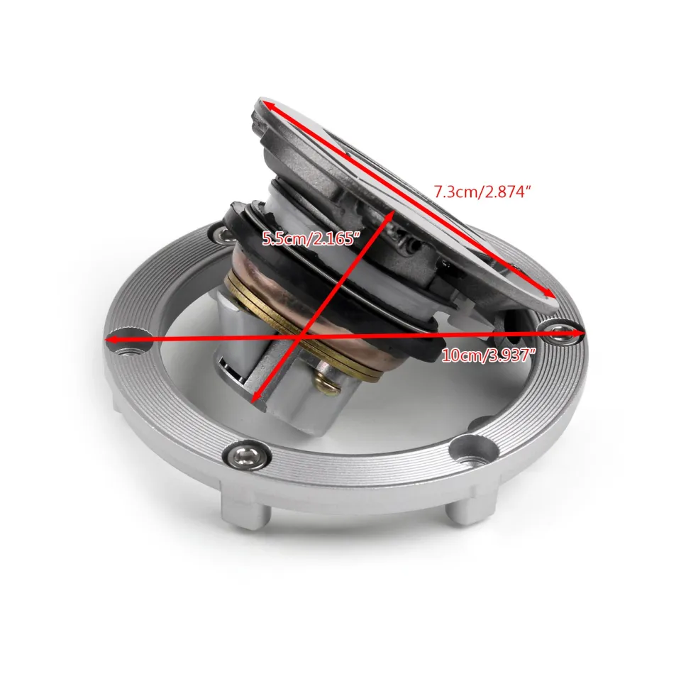 カズ Fuel Gas Tank Cap For Kawasaki Ninja 250 300 Z250 Z300 EX250 EX300
