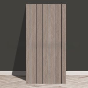 CHUAN Self-adhesive 3D Wall Sticker Moisture-proof Waterproof Wall Tile Sticker Decorative Stripe Wood Grain Sticker Living Room