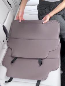 Car Rear Seat Anti-Step Anti-dirt Protector Mat Leather Kickproof Wear-resistant Interior For Byd Song Plus Sealion 06 2020-2025