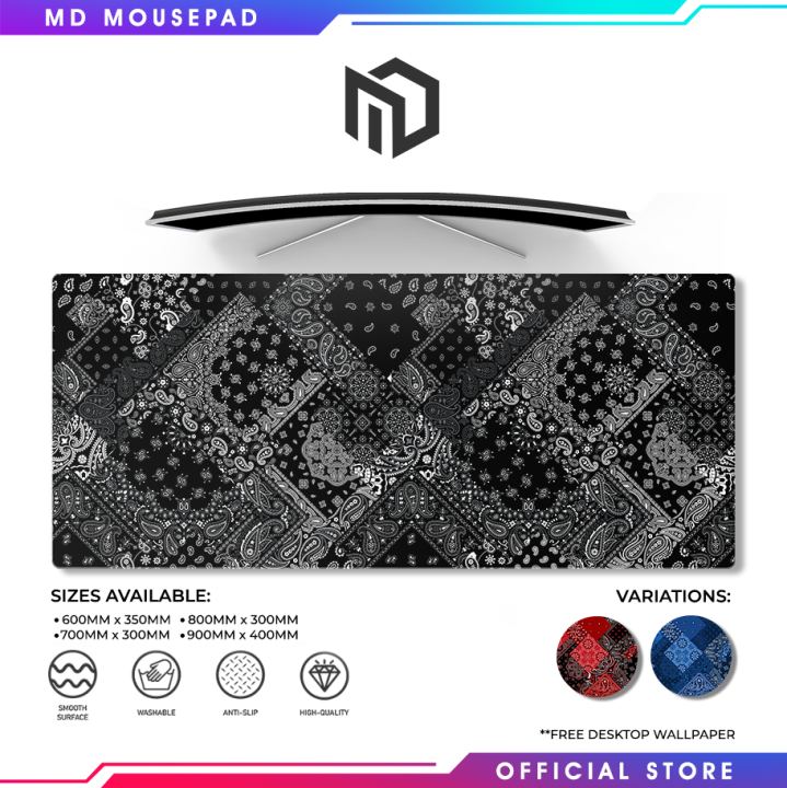 MD Mousepad | Bandana Paisley | Extended Mousepad | Large Gaming ...