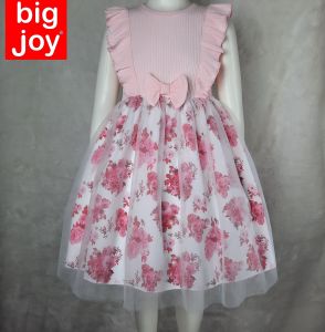 Big Joy Girls Casual Dress Baylin Floral Skirt with Tutu For Ages 1 to 5 Yrs Old 554444
