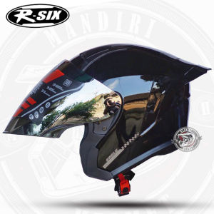 HELM R-SIX Helm Half Face Rsix Eagle SNI-Helm Dewasa Terbaru-Helm Motor Pria Wanita