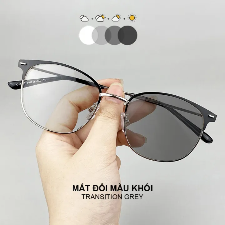 Kính Mắt Đổi Màu Khi Đi Nắng Mắt Trắng Khi Trong Nhà Chống Nắng Bảo Vệ ...