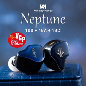 Melody Wings Neptune Premium Hybrid 1DD 4BA 1BC In-Ear Monitors