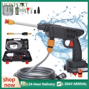 Efficient 26Bar 21V Cordless Pressure Washer for Car and Garden Cleaning with Rechargeable Battery