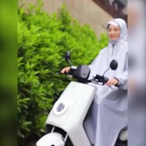Áo mưa đi xe toàn thân có kính chắn nước phong cách Nhật Bản mới cao cấp tiện dụng an toàn