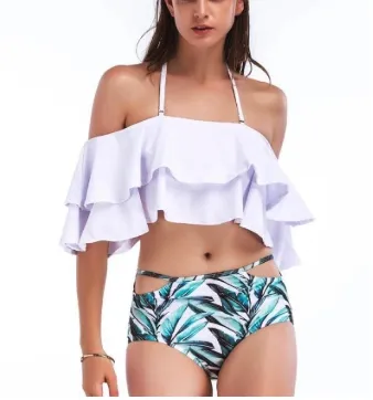 Vida Bikini Two Piece Swimsuit Off Shoulder Swimwear Bathing Suit