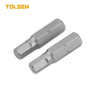 Tolsen 2pcs Hexagon Screwdriver Bit Set (H3 | H4 | H5 | H6 x50mm) S2 Industrial Steel