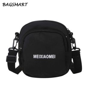 BAGSMART กระเป๋าสะพายข้าง ผ้าแคนวาส กระเป๋าแฟชั่นขนาดเล็กน่ารัก เหมาะกับการพกพาเดินทาง