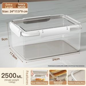 NEXTYOO Trong suốt Hộp đựng đồ trong tủ lạnh có nắp Giữ tươi Hộp đựng thực phẩm Có thể tái sử dụng Chống rò rỉ Hộp cơm trưa kín An toàn khi bảo quản trong tủ đông
