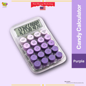 DEXIN Candy Mechanical Calculator Aesthetic Large Button Kalkulator School Office Ready Stock 计算机