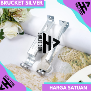 BRAKET TIANG GORDEN SEPASANG BRACKET BESI GORDENG 2PCS KAKI TIHANG HORDENG RELL PENYANGGA