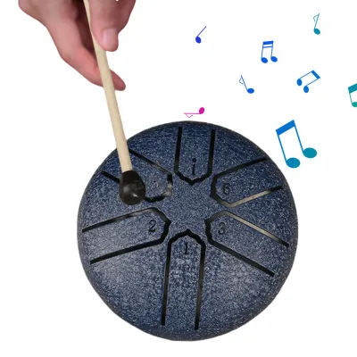 Outdoor Steel Rain Drum for Yoga and Meditation with 6 Notes and Clear Sound for Stress Relief