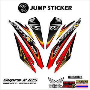 Stiker striping SUPRA X 125 - WAVE 125 R grafis variasi 031