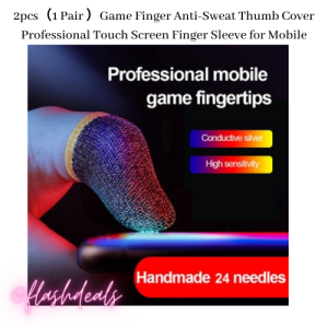2pcs(1 Pair )Game Finger Anti-Sweat Thumb Cover Professional Touch Screen Finger Sleeve for Mobile