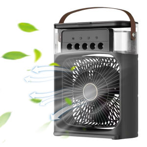 【New Arrival】 3 Speed USB Stand Fan with Mist Spray for Indoor Outdoor Cooling Adjustable and Portable Air Circulator
