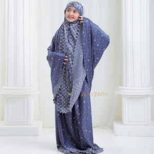 AYZARA - Mukena Anak Silk Motif Mewah Aleeya Series