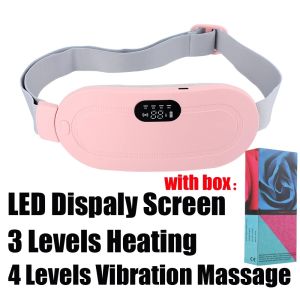 Electric Period Cramp Massager Vibrating Heating Belt for Menstrual Waist Stomach Abdominal Warm Palace Belt2026
