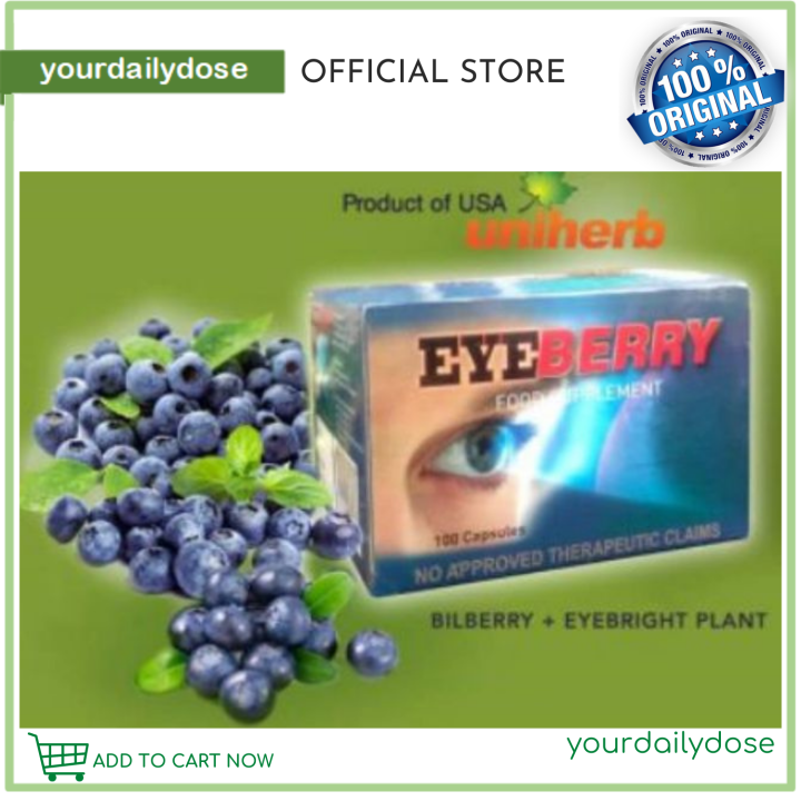 10 CAPSULES EYE BERRY Food Supplement Healthy Eyes Lazada PH