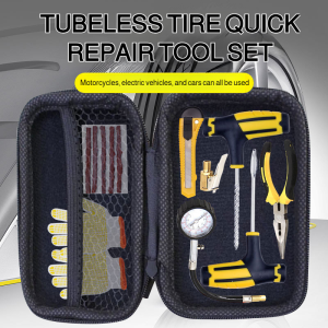Vacuum Tire Repair Tool Minimally Invasive Vulcanized Tire Repair Strip Tool Set Electric Motorcycle Car Fast Glue Nail Water快速补胎工具套装