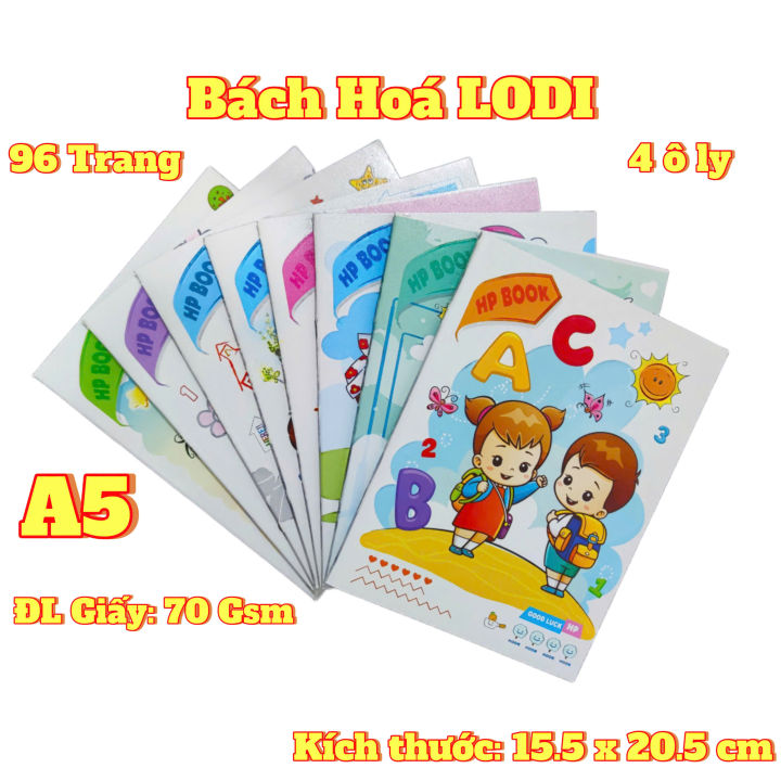 Tập/Vở Học Sinh 96 Trang - 70gsm - A5 - 4 Ô ly Caro | Lazada Việt Nam