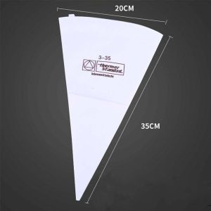 HUNIU Reusable Triangular Baking Accessories Home Cotton Fabric Party Cake Tool Piping Bag Pastry Bag Cream Squeezing Bag