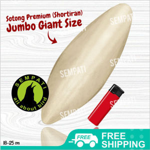SEMPATI Sotong Ukuran Jumbo Cangkang Tulang Cumi Kalsium Iodium Garam Mineral Dll Untuk Burung Kenari Lovebird Parkit Perkutut Dll BCSJS